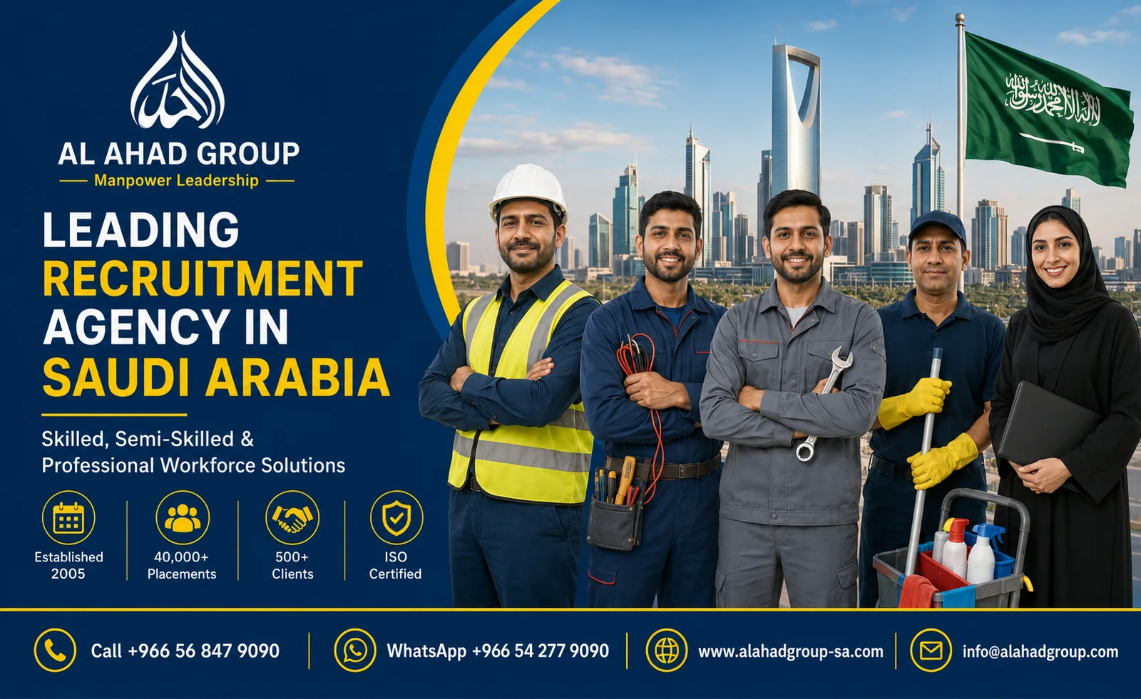 AL AHAD GROUP workforce outsourcing team supporting employers in Al Khobar, Saudi Arabia